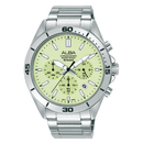 Alba Active AT3K85X Luminous Dial Steel Quartz Chronograph Men Watch