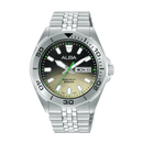 Alba Active AV3585X Saturn Black Dial Stainless Steel Quartz Men Watch