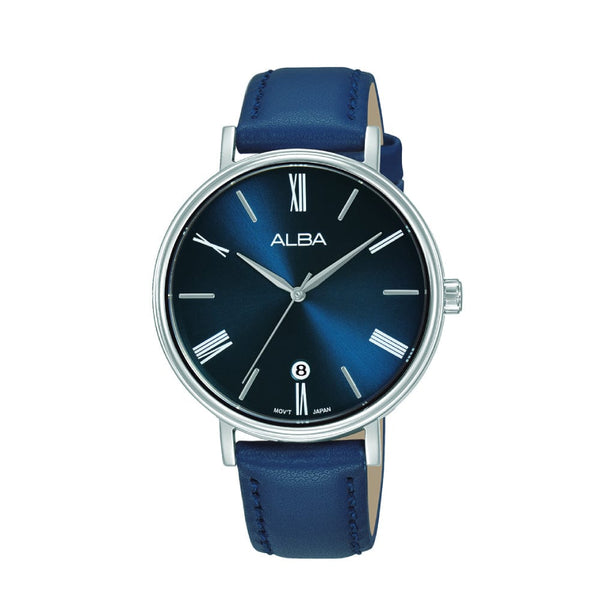 Alba Fashion AG8N91X Analog Blue Dial Leather Women Watch Malaysia