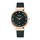 Alba Fashion AH7BZ8X Quartz Black Mesh Bracelet Women Watch