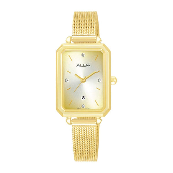 Alba Fashion AH7CB2X Analog Gold Stainless Steel Women Watch