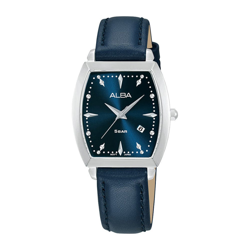 Alba Fashion AH7CT3X Quartz Blue Dial Blue Leather Analog Women Watch