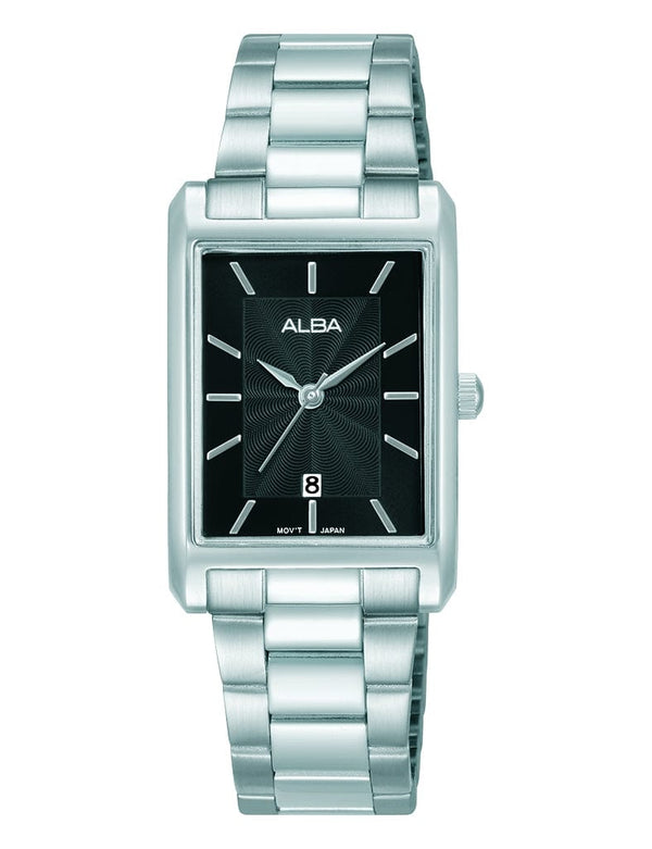 Alba Fashion AH7DH1X Analog Black Dial Stainless Steel Women Watch