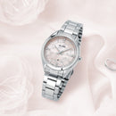 Alba Fashion AH7EK7X Pink MOP Dial Stainless Steel Quartz Women Watch