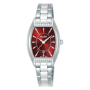 Alba Fashion AH7ER3X Red Square Quartz Stainless Steel Women Watch
