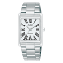 Alba Fashion AH7ET1X White Dial Sapphire Square Quartz Women Watch