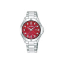 Alba Fashion AH7EX1X1 Red Mother of Pearl Dial Quartz Women Watch