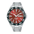 Alba Mechanical AL4387X Automatic Stainless Steel Red Dial Men Watch