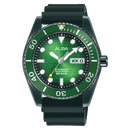 Alba Mechanical AL4439X Automatic Green Dial silicone Strap Men Watch
