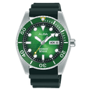 Alba Mechanical AL4441X Automatic Green Dial Silicone Strap Men Watch