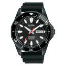Alba Mechanical AL4463X Automatic Black Dial Silicone Strap Men Watch