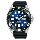 Alba Mechanical AL4493X Blue Dial Silicone Automatic Men Watch