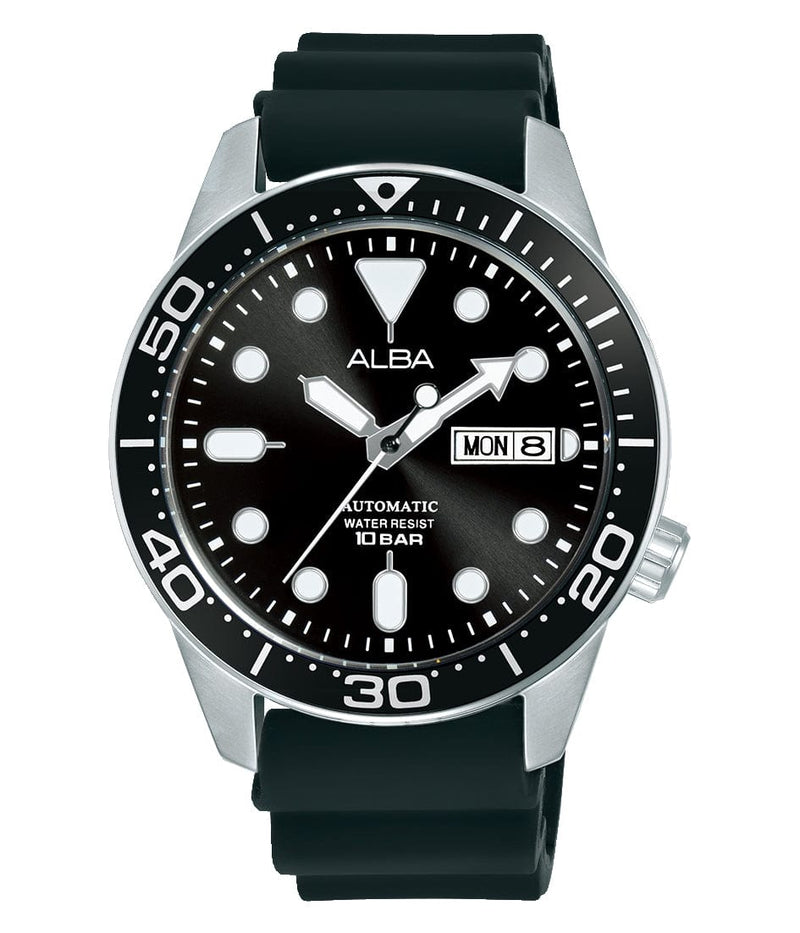 Alba Mechanical AL4535X Automatic Stainless Steel Black Dial Men Watch