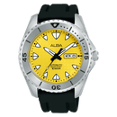 Alba Mechanical AL4587X Automatic Silicone Strap Yellow Dial Men Watch