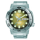 Alba Mechanical AL4639X Automatic Smoked Yellow Dial Steel Men Watch