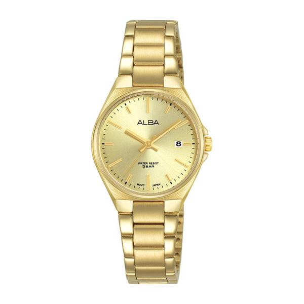 Alba Prestige AH7BB4X Light Champagne Stainless Steel Quartz Women Watch