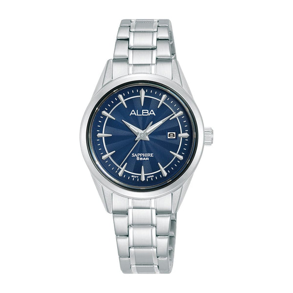 Alba Prestige AH7CJ7X Blue Dial Stainless Steel Analog Women Watch