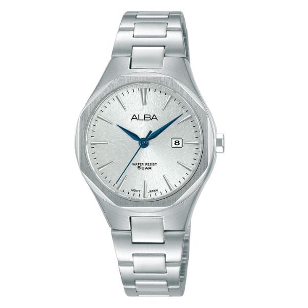 Alba Prestige AH7DP3X White Dial Stainless Steel Quartz Women Watch