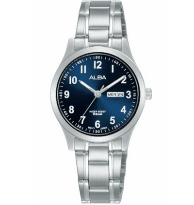 Alba Prestige AN8063X Analog Blue Dial Stainless Steel Women Watch