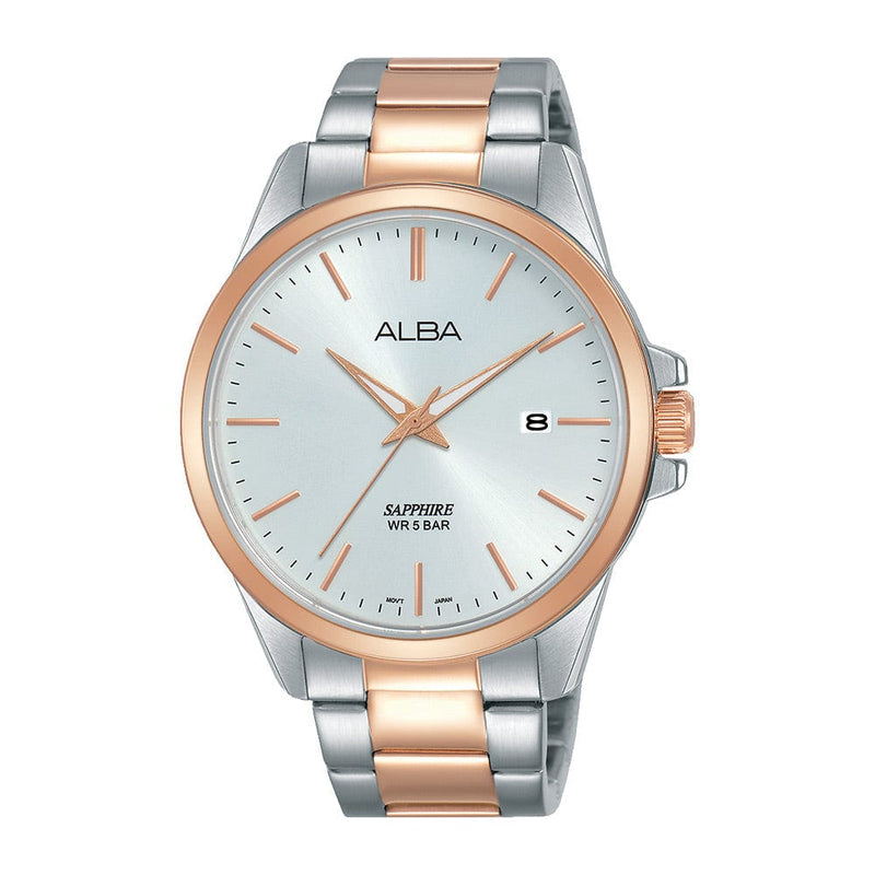 Alba Prestige AS9J04X Analog Silver Dial Stainless Steel Men Watch