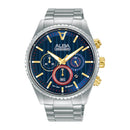 Alba Sign A AT3H97X Silver Stainless Steel Blue Dial Quartz Men Watch