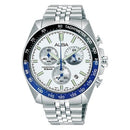 Alba Sign A AX7029X Quartz Chronograph Tachymeter White Dial Men Watch