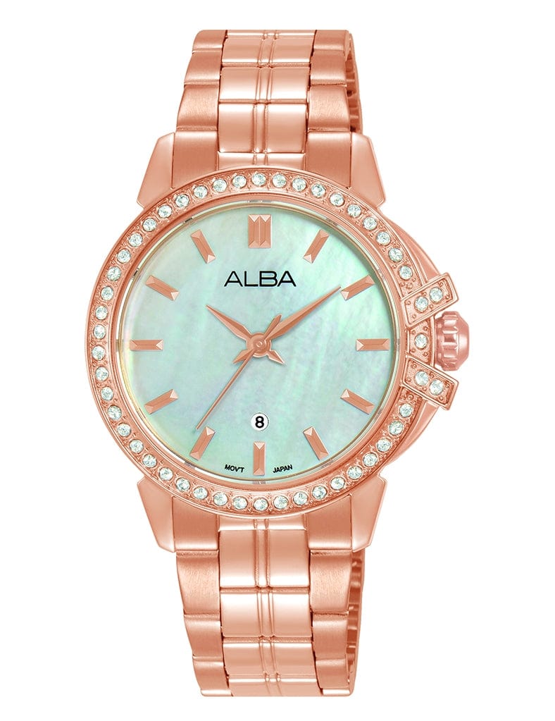 Alba SignA AH7CW8X Analog Rose Gold Stainless Steel Women Watch