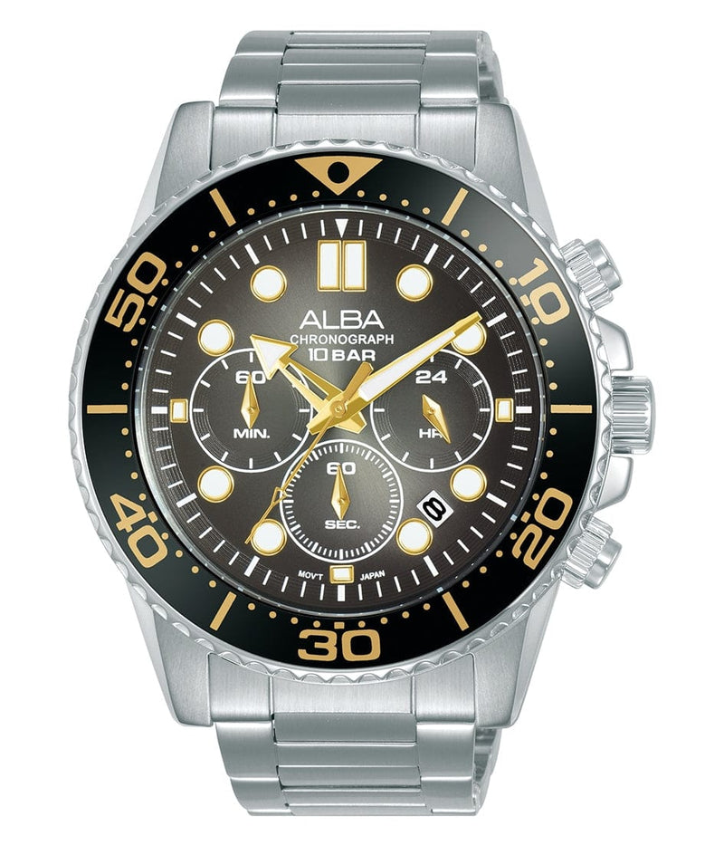 Alba Signa AT3J03X Chronograph Stainless Steel Men Watch Malaysia