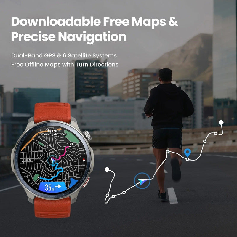 Amazfit Balance 2 with Dual band GPS and 6 satellite systems