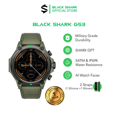 Black Shark GS3 AMOLED IP69K Military Grade Adventure Men Smartwatch