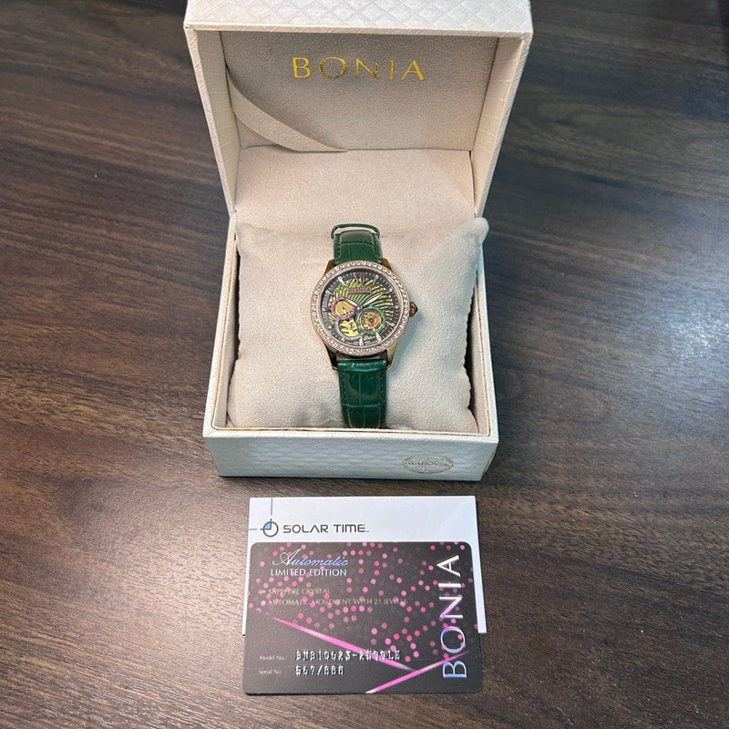 [Pre-Owned] Bonia Contemporary Limited Edition Leather Automatic Women Watch (FREE Bonia Watch Winder)