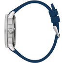 Bulova Marine Star 96A303 Blue Silicone Open Heart Automatic Men Watch