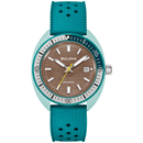 Bulova Snorkel 98B446 Sea Turtle Green Rubber Strap Quartz Men Watch
