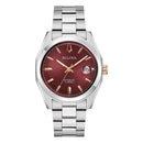 Bulova Surveyor 98B422 Burgundy Sapphire Automatic Men Watch