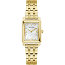 Bulova Sutton 97L177 Square Stainless Steel Gold Quartz Women Watch
