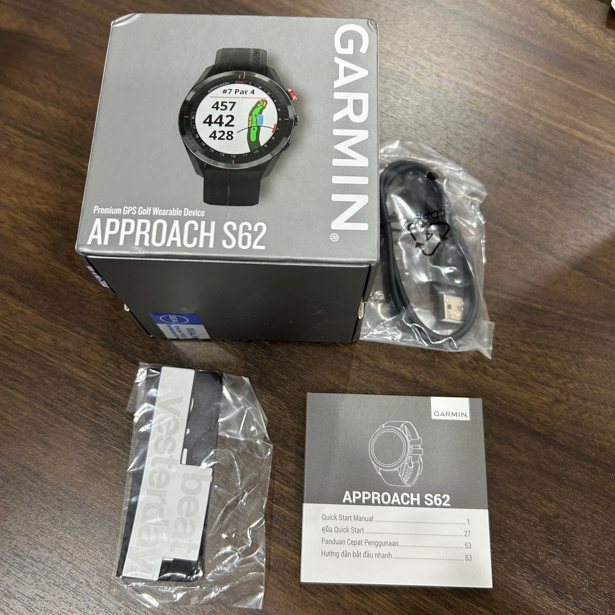 Pre-Owned] Garmin Approach S62 Black Golf Smartwatch Malaysia