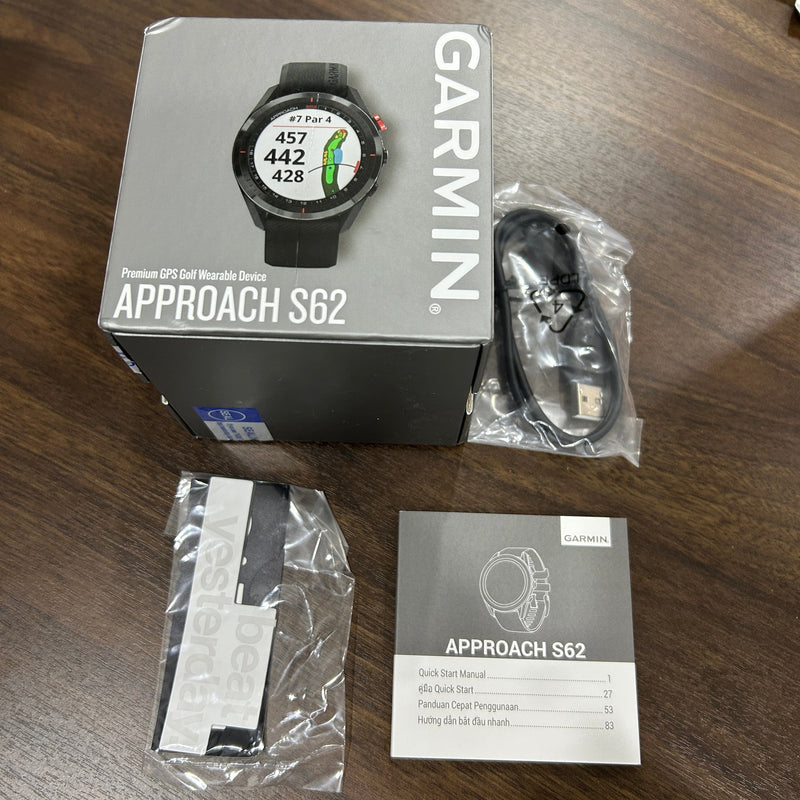 [Pre-Owned] Garmin Approach S62 Black Golf Smartwatch