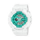 Casio Baby-G BA-110XWS-7A White Resin Green Dial Women Watch Malaysia