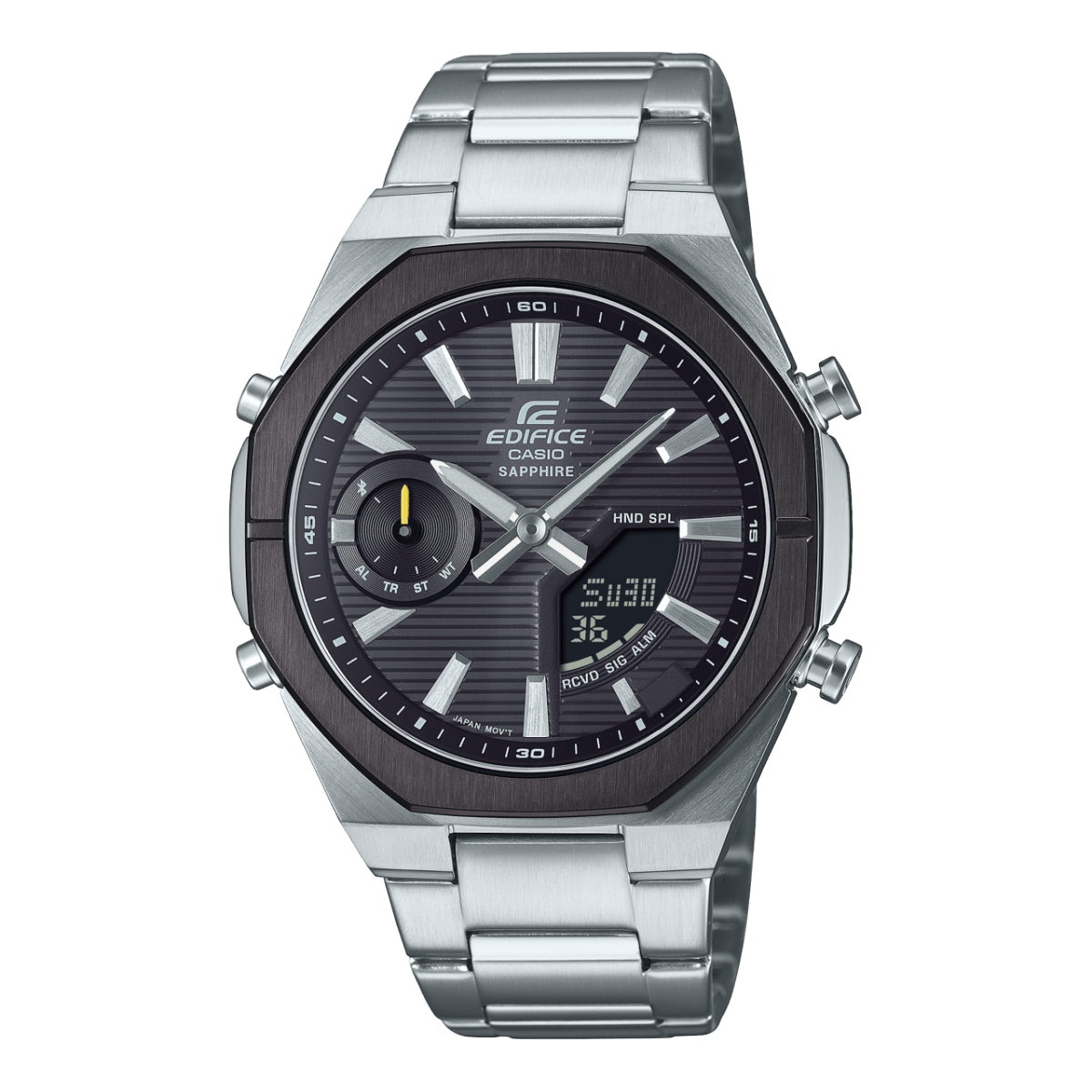 Casio Edifice ECB-S10DB-1A Sapphire Crystal Black Dial Men Watch
