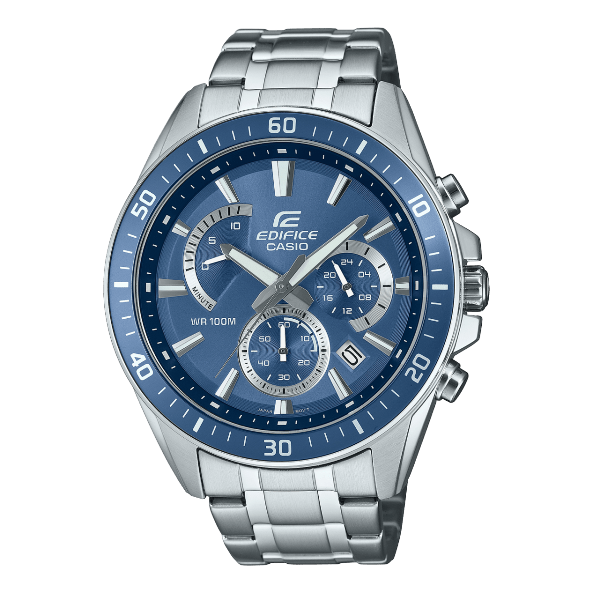 Casio Edifice EFR-552D-2AV Chronograph Blue Steel Men Watch Malaysia