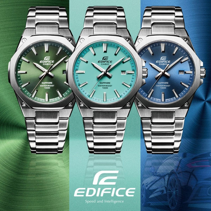 Casio Edifice Sapphire Crystal Analog EFR-S108D-2A Steel Men Watch