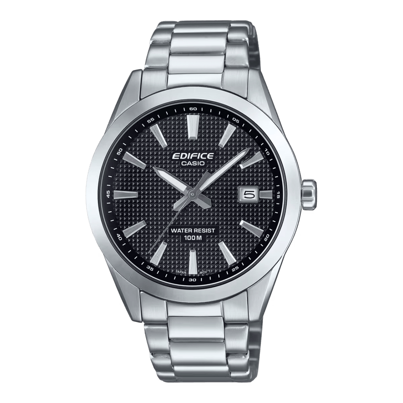 Casio Edifice EFV-160D-1A Black Dial Stainless Steel Men Watch 