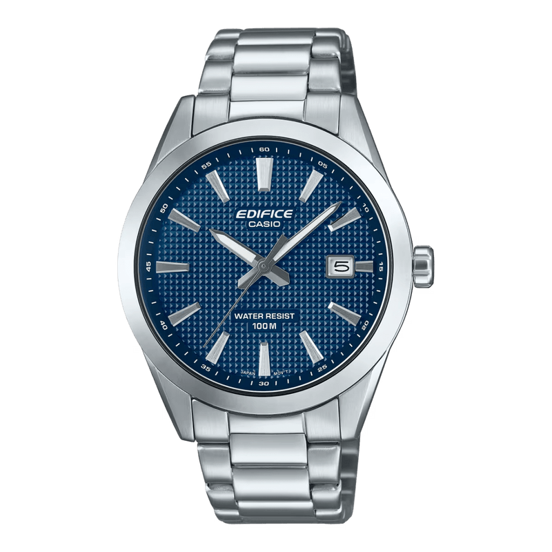 Casio Edifice EFV-160D-2A Blue Dial Stainless Steel Men Watch 