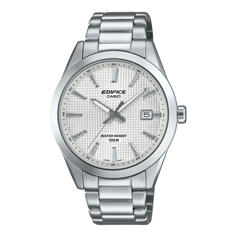 Casio Edifice EFV-160D-7A White Dial Stainless Steel Men Watch
