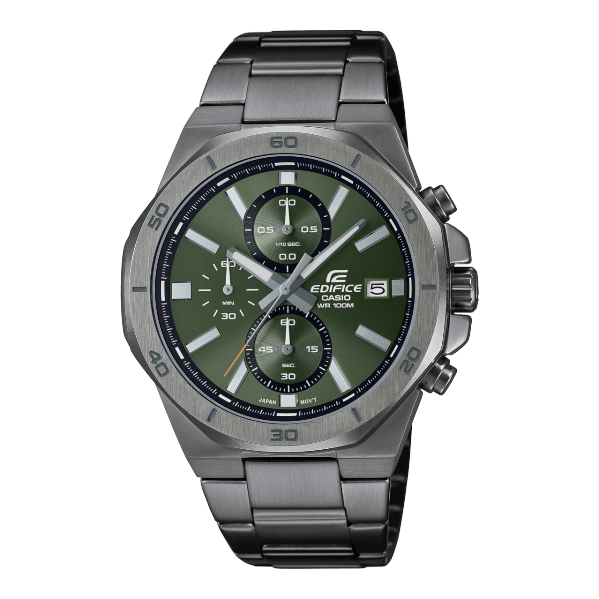 Casio Edifice EFV-640DC-3AV Sport Chronograph Green Steel Men Watch