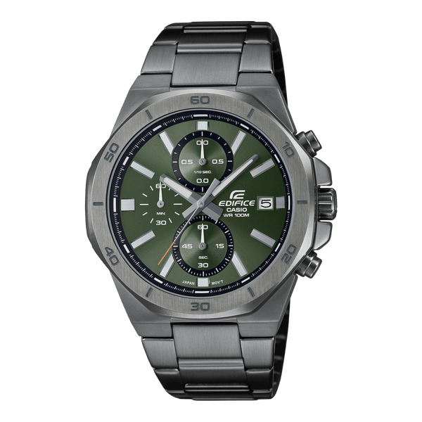 Casio Edifice EFV-640DC-3AV Sport Chronograph Green Steel Men Watch