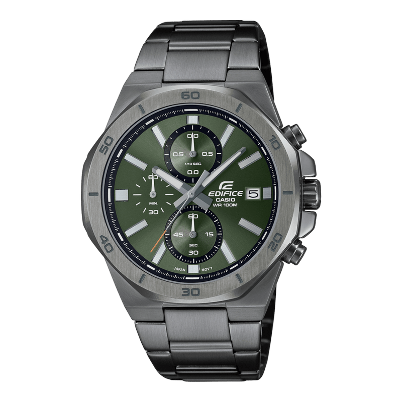 Casio Edifice Sport Chronograph EFV-640DC-3A Stainless Steel Watch 