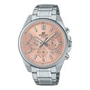 Casio Edifice EFV-650D-4AV Chronograph Pink Dial Steel Men Watch