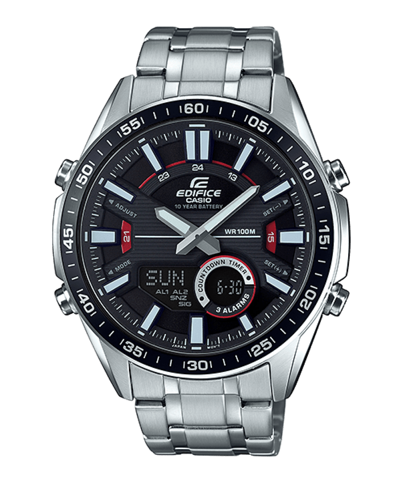 Casio Edifice EFV-C100D-1AV Chronograph Black Stainless Steel Watch