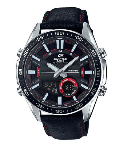 Casio Edifice EFV-C100L-1AV Chronograph Leather Men Watch Malaysia